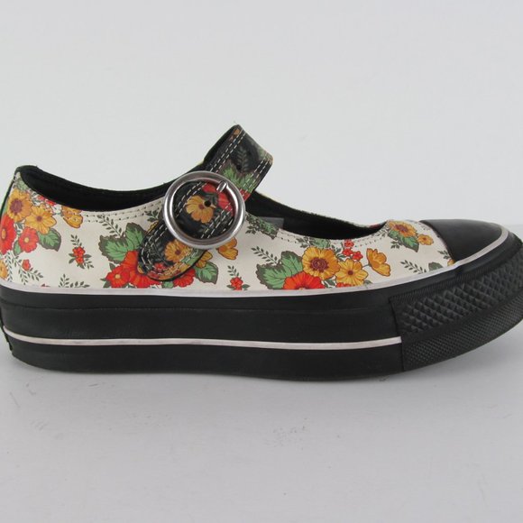 converse floral mary jane shoes